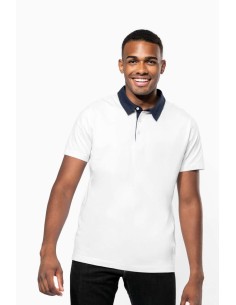 K-KA260-MEN'S TWO-TONE JERSEY POLO SHIRT 2